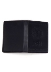 Leather Wallet ID Card Driver License ID Card Holder With FBI Stamp