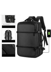 Large Capacity Business Men Backpacks Multifunctional Waterproof Male Bag USB Charging Leisure Bags For 15.6 Inch Laptop