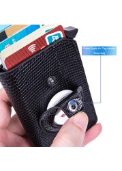 RFID Airtag Credit Card Holder Wallet Men Slim Thin Business Bank Card Holder Container Male Smart Bluetooth Card Holder Bag