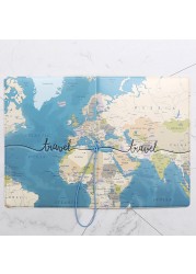 Portable Passport Travel Ticket Package Convenient Passport Bag Passport Case Travel Map Holder Protective Clip Travel Map