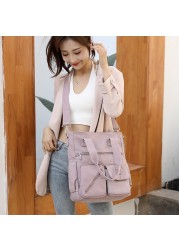 New Casual Crossbody Shoulder Bag Women High Capacity Bag Nylon Waterproof Multifunction Messenger Bags For Lady Handbags