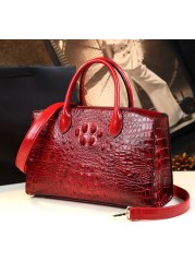 High quality luxury handbags for women, high quality crocodile pattern handbag