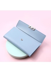 Women Long Wallets Luxury Girl PU Leather Money Pocket Phone Card Holder Female Bag Coin Purse Multi Card Stand Zipper Bag