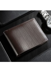 New Hot Men's Small Wallet Money Purses Small Wallets Short Vertical Ultra-thin Wallet Bank Card Package Small Wallet Purse