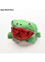 Hot Sale Frog Wallet Anime Cartoon Wallet Coin Purse Manga Flannel Wallet Cute Purse Naruto Coin Holder 1pc