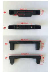 ملحقات الأمتعة البلاستيكية ، أقدام أمامية بلاستيكية ، ملحقات بديلة لحقيبة الأمتعة
