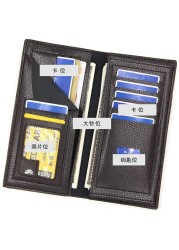 New Fashion Men Long Money Wallet Multi Men Wallets Business Brand Card Holder Coin Purse Men Money Wallet