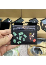 Original Holifend Unite Richie Rich Alec Monopoly Genuine Leather Card Case Credit ID Card Holder Small Wallet Men Gift