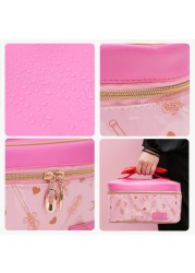 Japanese sailor moon make up bag leather cosmetic storage bag cute cartoon large capacity cosmetic bag