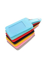 1pc cute pure color three card small card set meal card bus subway transport card holder accessories card package