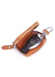 New PU Leather Car Key Wallets Men Key Holder Housekeeper Keys Organizer Women Keychain Cover Zipper Key Pouch Bag Pouch Purse