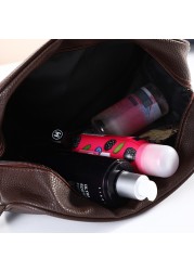 LAYRUSSI Fashion PU Cosmetic Bag Hand Wash Bag Portable Men Women Storage Bag Travel Cosmetic Supplies Lipstick Beauty Makeup Bag