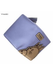 High Quality Women Wallets Totoro Design Ladies Clutch PU Leather Wallet Student Coin Purse Money Bags Long/Short Card Holder