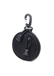 Tactical EDC Pouch Military Key Earphone Holder Men Coin Wallet Purses Army Coin Pocket With Hook Waist Belt Bag For Hunting