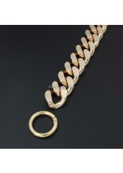 30mm 1-5pcs gold chain aluminum thick bag lightweight bags strap bag parts DIY handles accessory handbag straps bag