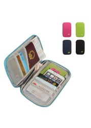 Men's and Women's Polyester Travel Bag Travel Accessories Luggage Cover Wallet ID Bag Luggage