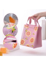 Cute Lunch Bag Aluminum Foil Thickened Lunch Bags Waterproof Student Portable Bento Bag New Outdoor Picnic Bags Ice Pack