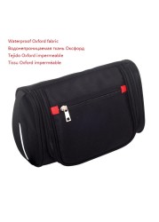 Men Waterproof Travel Toiletry Cosmetic Wash Bag Bathroom Leather Business Shaving Bag Ladies Bath Bag With Strong Handle