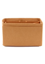 Speedy 25 30 35 Felt Cloth Insert Bag Organizer Khaki Makeup Bag Shaper Organizer Travel Inner Purse Portable Cosmetic Bags