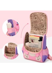 Children's school bag for girls large capacity children's backpack lightweight breathable fashion gradient princess bag for girls