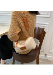 Simple shoulder bags for women luxury handbags women PU lychee small shoulder crossboby bag fashion chain small handbag