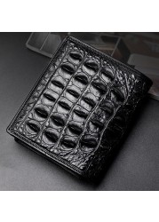 Luxury Genuine Crocodile Wallet Men Fashion Brand Design Leather Small Wallet Fashion Crocodile Skin High Quality Short Wallet