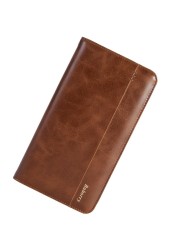 BABORRY-Men's Tall Handbag,Luxury,Multifunctional,Creative Cell Phone Wallet