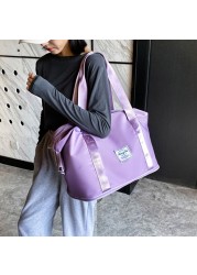 Fashion Large Capacity Travel Bag Women Handbag Waterproof Nylon Shoulder Bag Woman Sport Fitness Gym Bag Crossbody Tote 2021