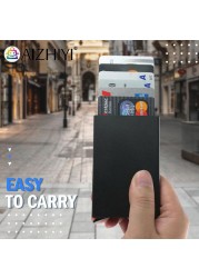 Anti-theft Automatic ID ID Card Holder Small Case Aluminum Protective Bank Credit Card Storage Bag Wallet Purse