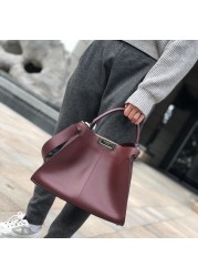 Fashion Luxury Handbag Women Bags Designer Genuine Cowhide Soft Leather Shoulder Bag Ladies Office High Quality Messenger Bags