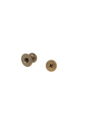 Solid Brass Rivet Round Head Button Screw Luggage Leather Brass Durable DIY Wallet Replacement Bag Accessories