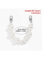 24/30cm Thick Pearl Chain Bag Belt Women DIY Handbag Chain Handle Belts Replacement Chains Women Bag Straps