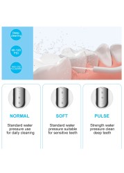 Oral Irrigator 3 Modes Water Flosser Waterproof IPX7 Dental Water Jet Irrigator Dental Teeth Whitening Electric Toothbrush Gift