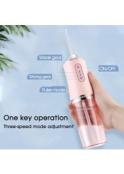 Boi 4 Nozzle Jet Water Replacement Pulse Dental Flosser Portable Smart Electric Oral Irrigator Dental Cleaning IPX7 240ml