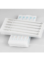 Disposable Tattoo Needles, 0.35mm, 5RM, 7RM, 9RM, 11RM, 13RM, 15RM, Manual Tattoo, Tattoo Machine Grip, 50 Pieces