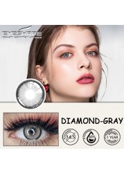 Eyeshire Eye Color Contact Lenses 1 Pair Natural Colored Lenses Yearly Cosmetic Lens Brown Cosmetic Lenses Contact Lens