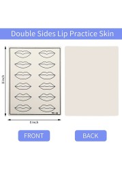 3/5/10/15/20pcs Lips Tattoo Skin Latex Practice Microblading Practice Tattoo Fake Skin Beginner Special Lips Designs Supplies