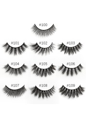 3D False Eyelashes Natural Soft Mink Hair, 4/50/100pcs Set, Wholesale