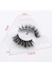 wholesale eyelashes 4/20/50/100pcs fluffy mink eyelashes 3d eyelashes makeup natural false eyelashes extension