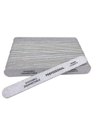 100pcs/lot Professional Nail Files 180/240 Grinding Polishing Manicure Pedicure Double-sided Nail Buffers Tool Lixas Para Unhas