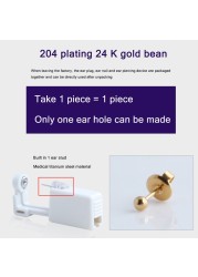 1pc Disposable Sterile Ear Piercing Unit Cartilage Tragus Helix Piercing Gun No Pain Piercing Tool Kit Machine Stud Pick Design