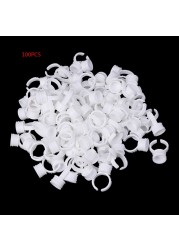 100pcs Disposable Permanent Makeup Ring No Divider Tattoo Ink Pigment Holder Cup Size S/M/L