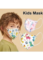 Kn95 Masks Kids N95 Breathing Mascara Cute Animal Cartoon Printed Mascarilla Fpp2 Homology Ada Boys Girls Kids Kn95 Face Mask