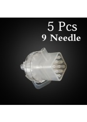 Disposable 5 Needles 9 Needles Tip Cartridge Negative Pressure For EZ Vacuum Mesotherapy Gun Injector Accessories Wholesale