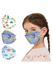 20pcs 3D Cartoon Kn95 Masks Kids N95 Respirator n95mascarillas Enfant Fish 4 Layer Print Dustproof Ffp2 Children Christmas Mask