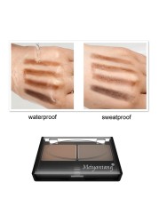 MYG 4 Colors Waterproof Eyebrow Powder Long Lasting Eye Shadow Eyebrow Palette + Eyebrow Brush