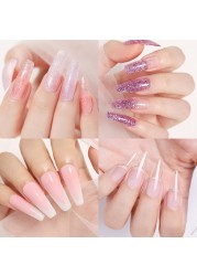 Born Pretty Gel For Nail Extension Clear Glitter Extension Soak Off UV Gel Polish Nail Art Acrylic UV Gel Polish Manicure