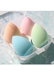 4pcs Cosmetic Makeup Blender Puff Makeup Sponge With Storage Box Foundation Powder Sponge Beauty Tool Women Make Up Accessories