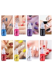 8 Colors 10ml Airbrush Nail Ink For Airbrush Spray Nail Polish Art Painting Use Pigment Inks Airbrushing Kit Manicure Tool