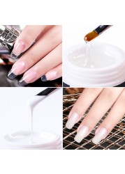 1 Box Nail Extension Gel Pink White Clear Poly Builder UV Nail Gel Finger Extensions Shape Tips French Nail Art Tool LY1623-1